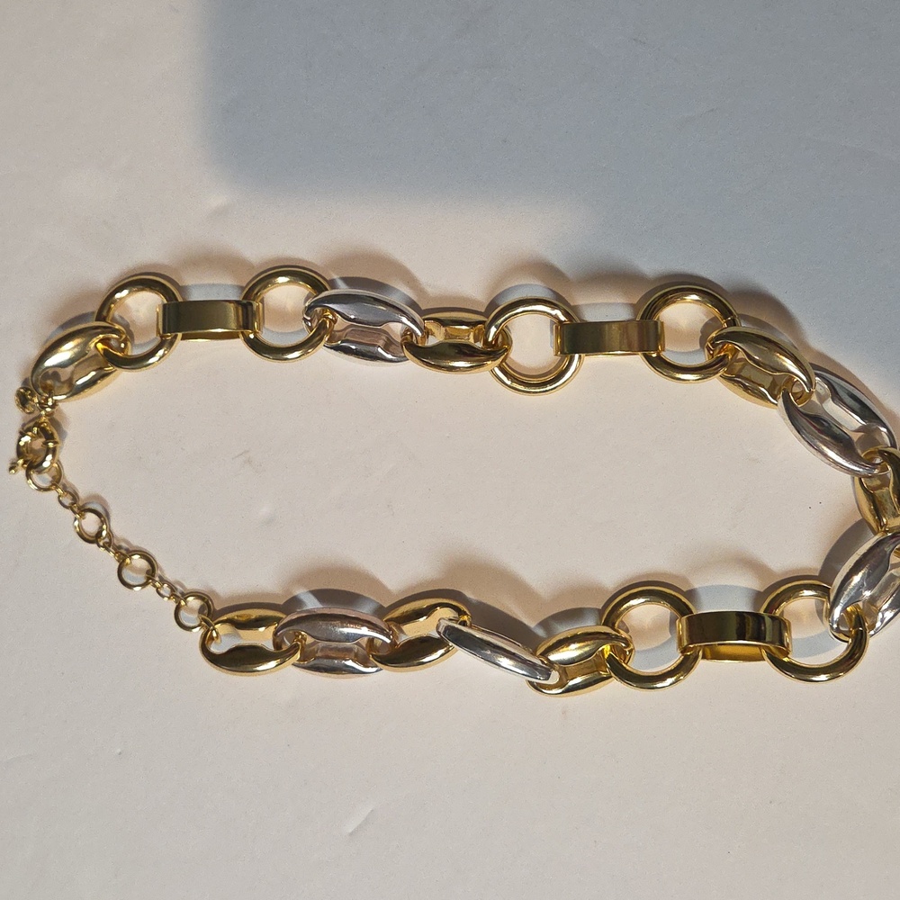J. Crew Gold and Silver Link Necklace